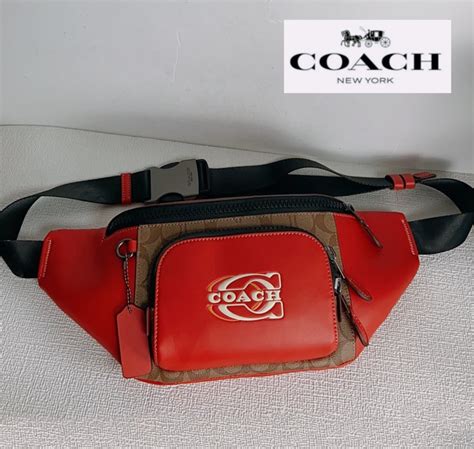 waist bag coach man original|coach canvas belt bag.